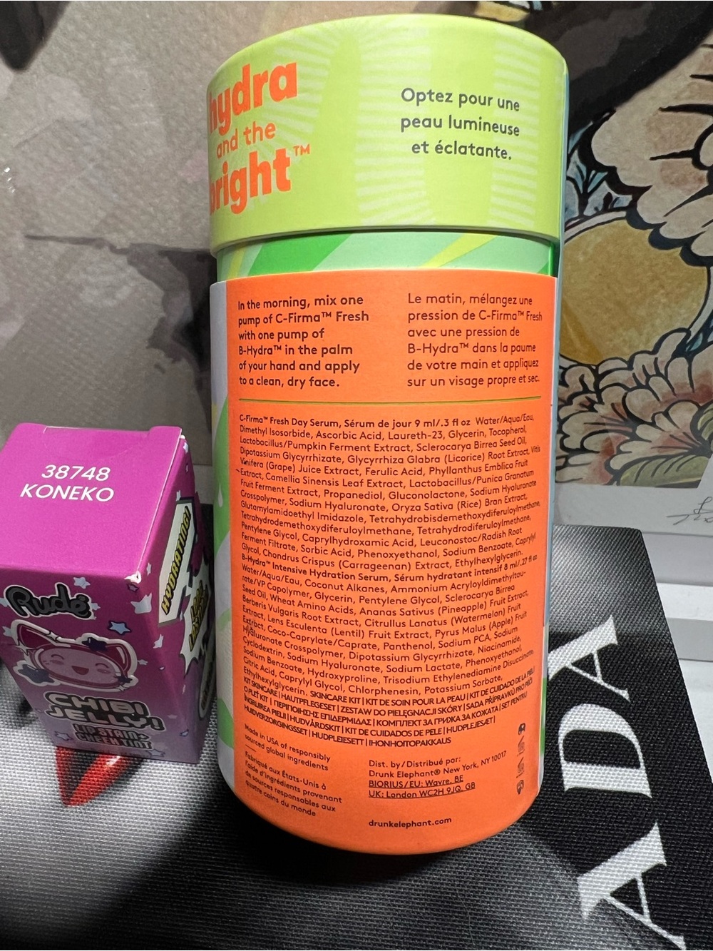 Drunk Elephant Hydra & Bright Serum Duo set+ Chibi Jelly Lip Stain & Cheek Tint - Picture 3 of 6